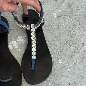 Giuseppe Zanotti rhinestone, thong sandals